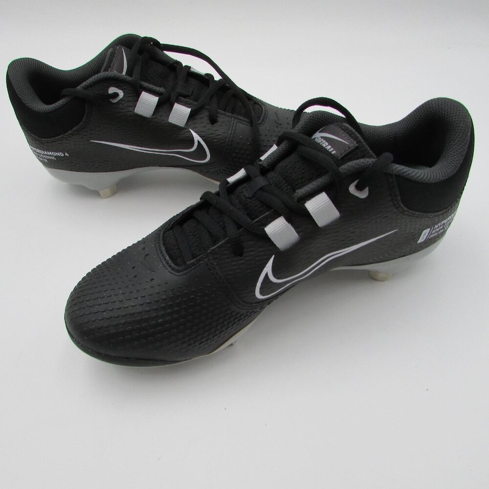 Nike Hyperdiamond 4 Black Softball Metal Cleats Women’s Size 8 New NWT - Picture 14 of 14